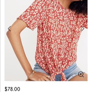 Madewell Crinkle Tie-back Shirt